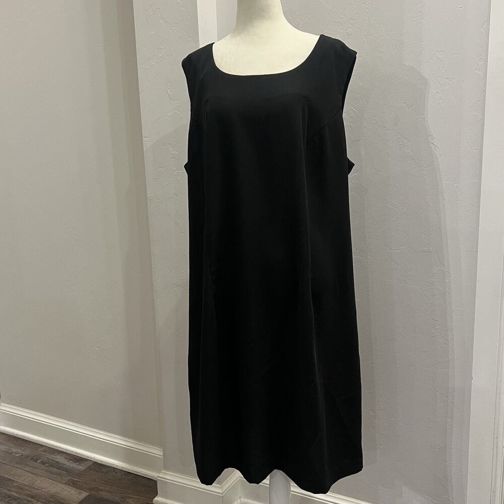 Vintage John Roberts Women Petite Black 24WP Sleeveless Dress